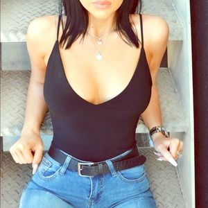 ✨ Sleek and Slay Black BodySuit✨
